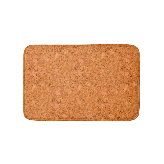 Wood kornLook för Chunky naturlig kork Badrumsmatta (Framsidan)