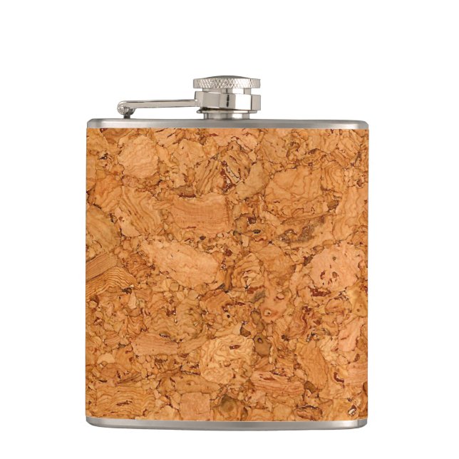Wood kornLook för Chunky naturlig kork Fickplunta (Framsidan)