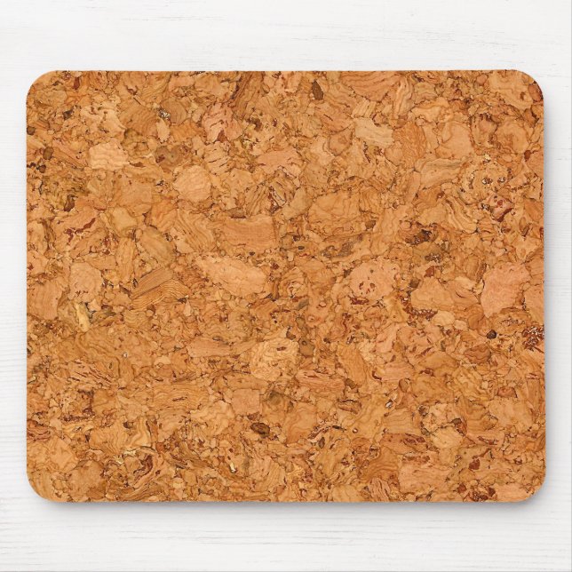 Wood kornLook för Chunky naturlig kork Musmatta (Framsidan)