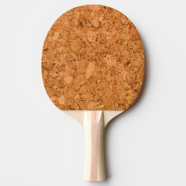 Wood kornLook för Chunky naturlig kork Pingisracket (Framsidan)