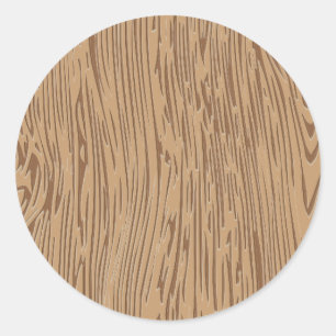 Wood kornstruktur runt klistermärke