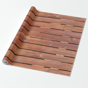 Wood låda som slår in papper presentpapper