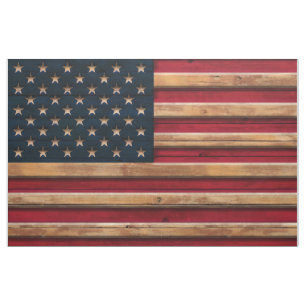 Wood Look för vintageamerikanska flaggan Tyg