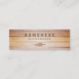 Wood mini- visitkort för modernt stilfullt glitter