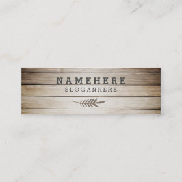 Wood mini- visitkort för modernt stilfullt mörkt