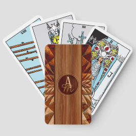 Wood Mönster Casinokort