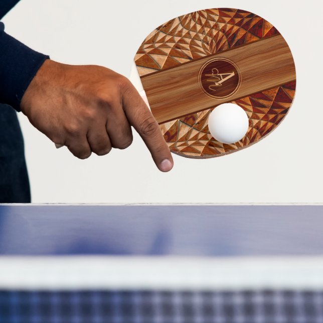 Wood Mönster Pingisracket (Insitu)