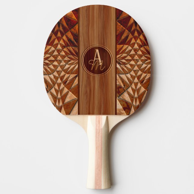 Wood Mönster Pingisracket (Framsidan)