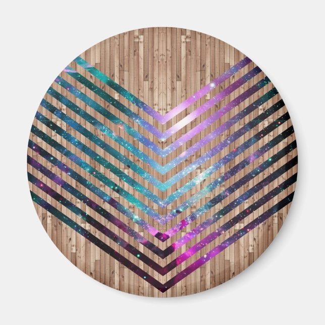 Wood nebula chevron magnet (Framsidan)