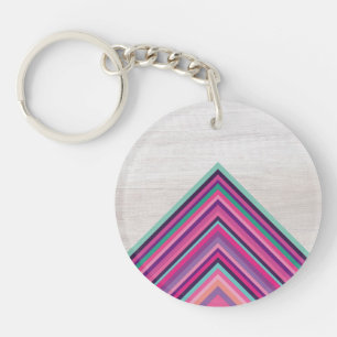 Wood och ljusa randar, geometrisk bohemisk design