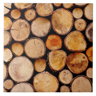 Wood Pile Struktur Kakelplatta