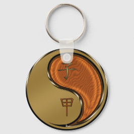 Wood Råtta Nyckelring