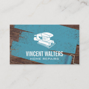 Wood Sander Painter Roller Visitkort