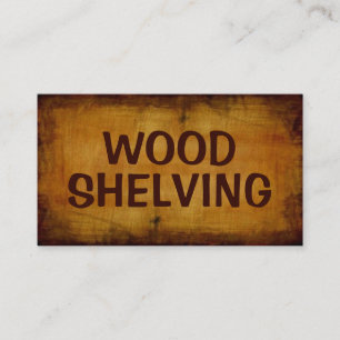 Wood Shelving Builder Antique Visitkort