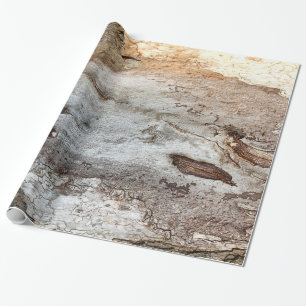 Wood skäll för träd som slår in papper presentpapper