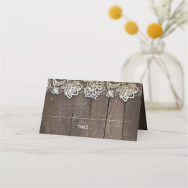 Wood Snöre Mason Burk Ljus Rustic Placeringskort