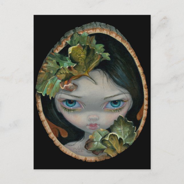 "Wood Sprite 1" vykort (Framsida)