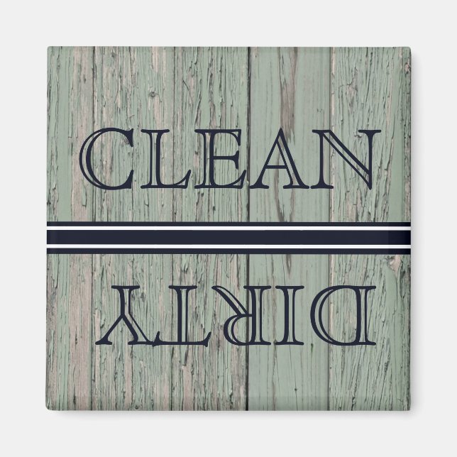 Wood Stil Dishwasher Magnet Clean & Dirty (Framsidan)