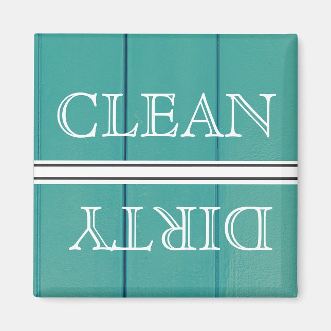 Wood Stil Dishwasher Magnet Clean & Dirty (Framsidan)