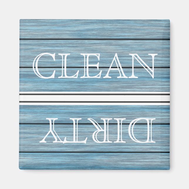 Wood Stil Dishwasher Magnet Clean & Dirty (Framsidan)