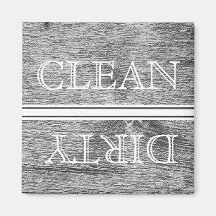 Wood Stil Dishwasher Magnet Clean & Dirty