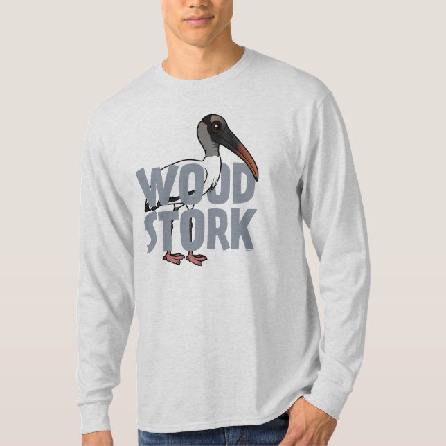 Wood Stork för jumbo T Shirt (Framsida)