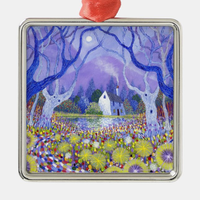 Wood stuga 2013 julgransprydnad metall (Framsidan)