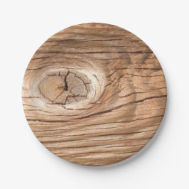 Wood tallrikar för kornKnothole papper