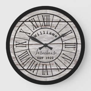 Wood tar tid på det stora lantbrukarhemefternamn stor klocka