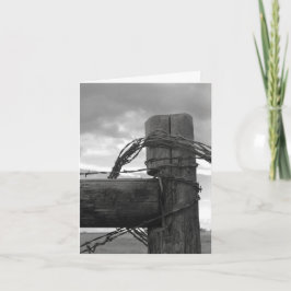 Wood & the Wire - 4" x 5.6" Notecard Helgkort
