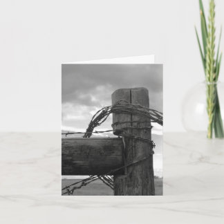 Wood & the Wire - 4" x 5.6" Notecard Helgkort