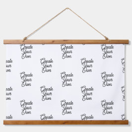 Wood Topped Wall Tapestry