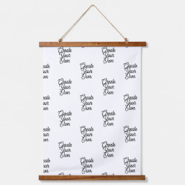 Wood Topped Wall Tapestry