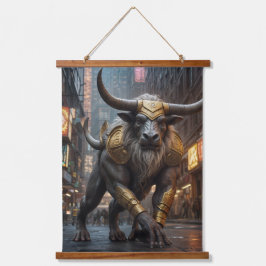 Wood Topped Wall Tapestry