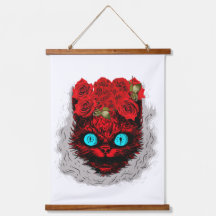 Wood Topped Wall Tapestry