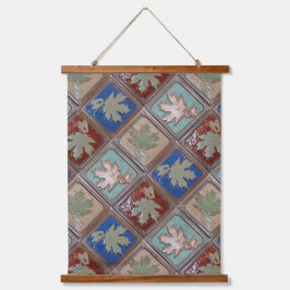 Wood Topped Wall Tapestry