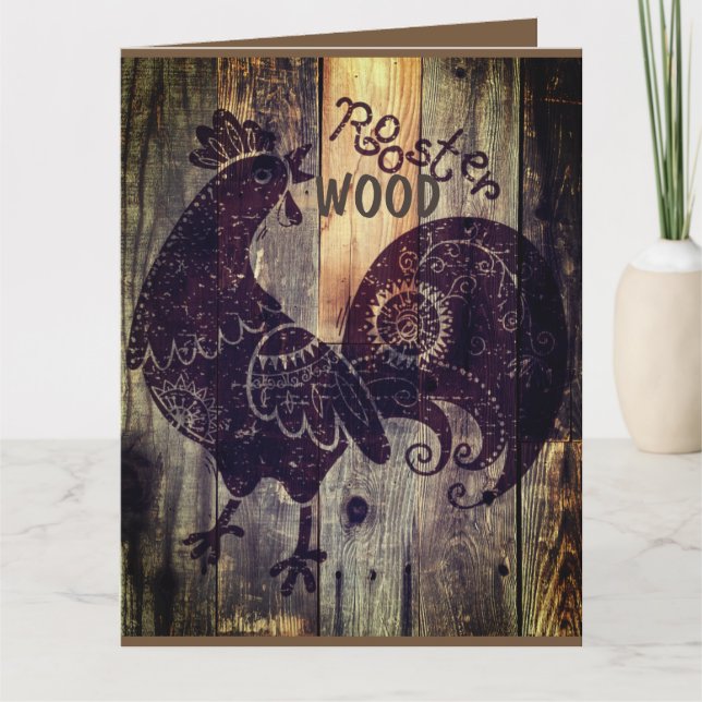 WOOD TUPP BIRTHDAY KORT (Framsida)