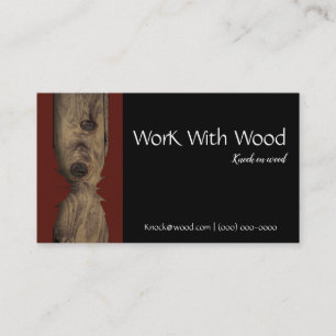 Wood visitkortsnickarelogotyp visitkort