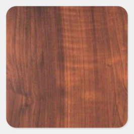 Wood WALNUT avslutar BUY BLANK Blanc Blanche + TEX Fyrkantigt Klistermärke