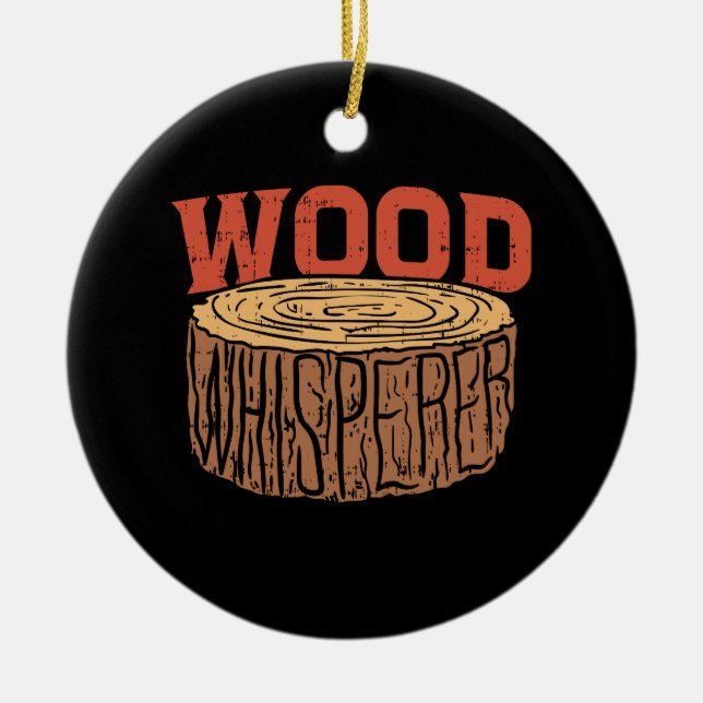 Wood Whisperer Julgransprydnad Keramik (Framsidan)