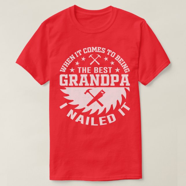 Wood Worker Grandpa T Shirt (Design framsida)