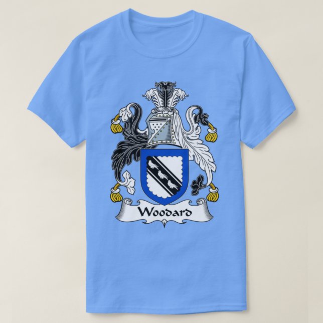 Woodard Coat of Arms Family Crest  T Shirt (Design framsida)