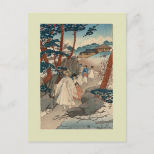 Woodblock print av Elizabeth Keith Vykort