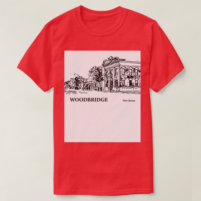 Woodbridge New jersey 3 T Shirt (Design framsida)