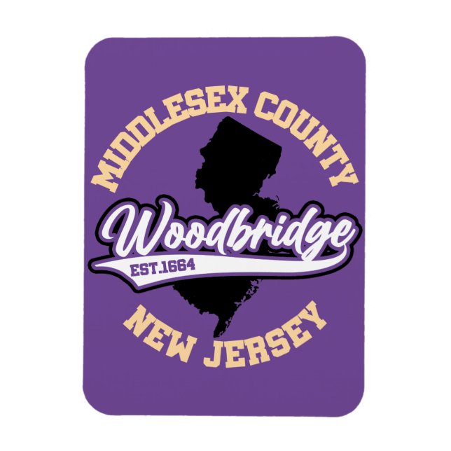 Woodbridge,New jersey Magnet (Vertikal)