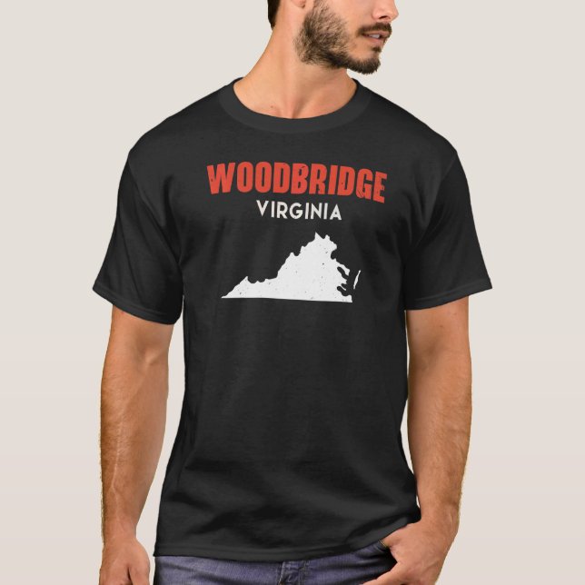 Woodbridge Virginia USA State America Travel Virgi T Shirt (Framsida)