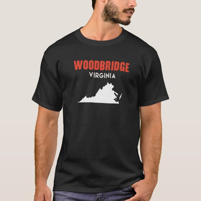Woodbridge Virginia USA State America Travel Virgi T Shirt (Framsida)