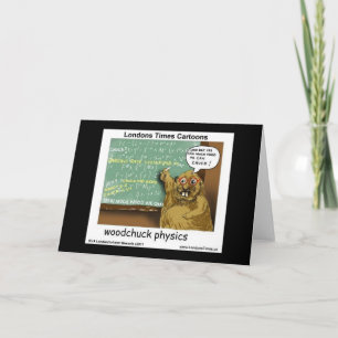 Woodchuck Physical Lilla Greeting Cards Kort