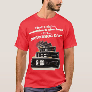 Woodchuckers Groundhog Day Alarm Clock T Shirt