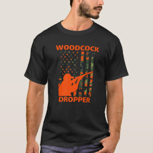 Woodcock Hunting Camo American Flagga Bird Hunt Sn T Shirt